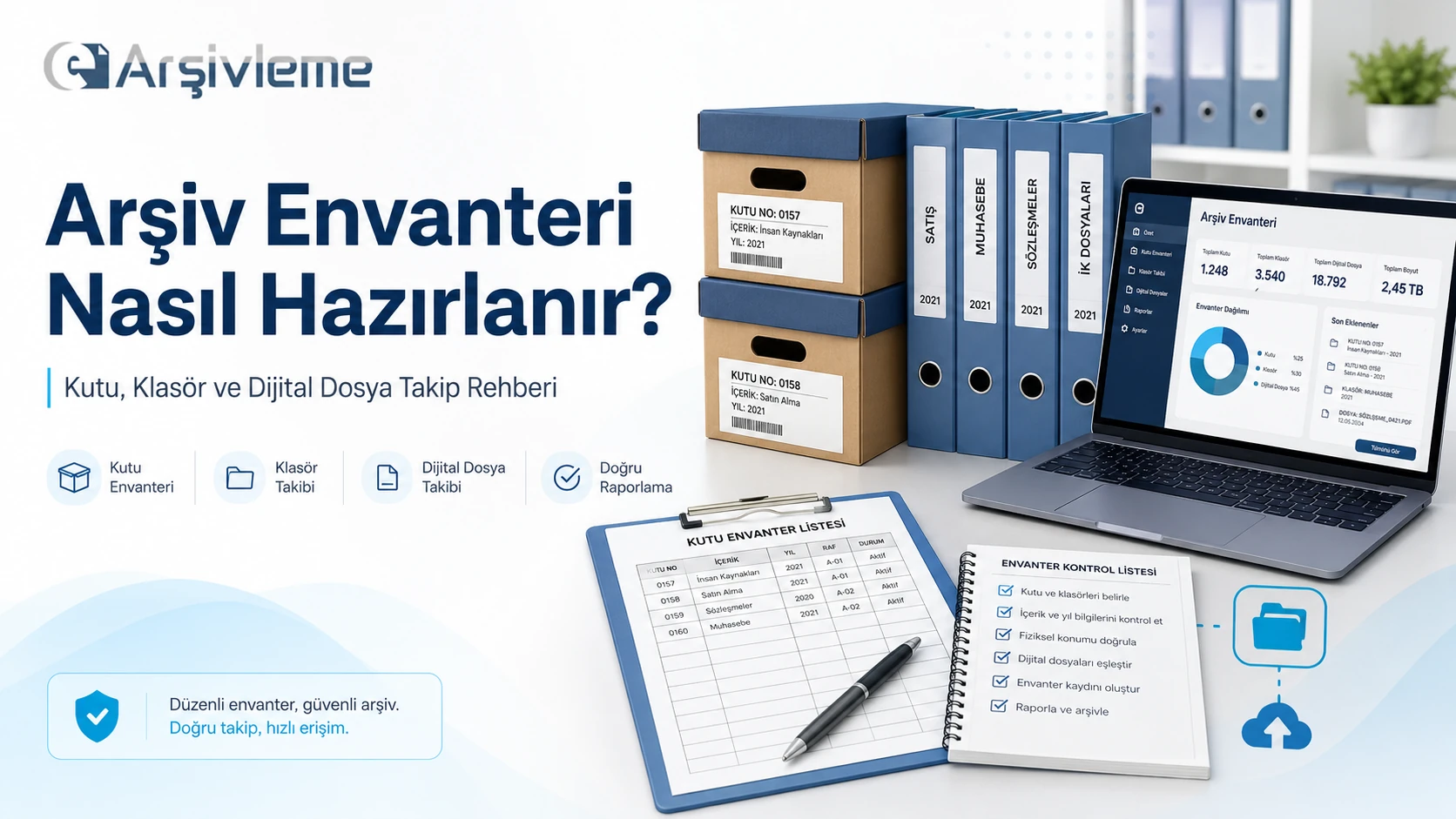 Fiziksel ve Dijital Arşiv Envanteri Nasıl Eşleştirilir Kutu, Klasör ve Dosya Kontrolü görseli